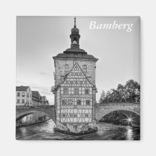 Altes Rathaus und Obere Brücke in Bamberg Magnet