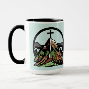Altes raues christliches Kreuz Tasse