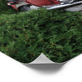 Altes Red Motorbike Poster (Ecke)