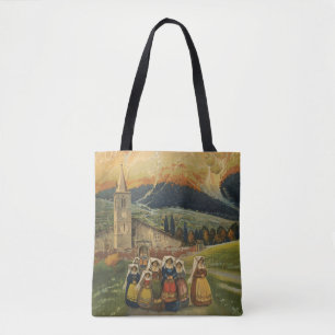 Altes Reiseplakat für Abruzzen, Italien. Tasche
