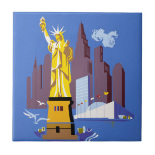 Altes Reiseplakat für Allegheny Airlines Fliese