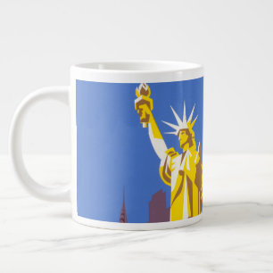 Altes Reiseplakat für Allegheny Airlines Jumbo-Tasse