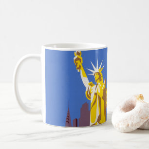 Altes Reiseplakat für Allegheny Airlines Kaffeetasse