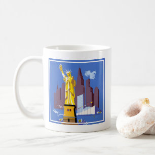 Altes Reiseplakat für Allegheny Airlines Kaffeetasse