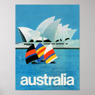 Altes Reiseplakat für Australien Poster