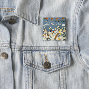 Altes Reiseplakat für die New Haven R.R. Button