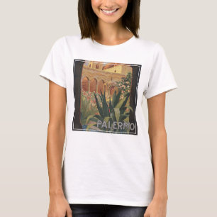 Altes Reiseplakat für Palermo, Italien. T-Shirt