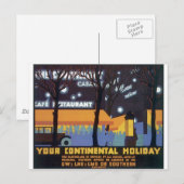 Altes Reiseplakat Postkarte (Vorne/Hinten)