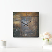 Altes Rennen Quadratische Wanduhr (Zuhause)