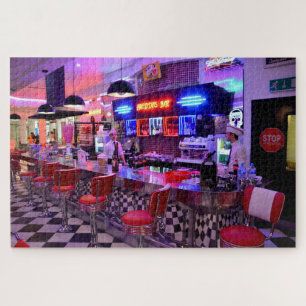 altes Restaurant-Rätsel Puzzle
