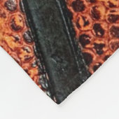 Altes Retro Basketball-Muster mit signiertem Namen Fleecedecke (Ecke)