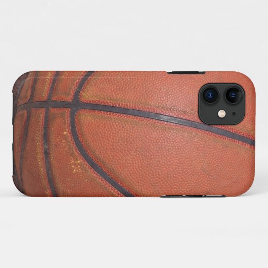 Altes Retro getragen Basketball Textur Case-Mate iPhone Hülle (Rückseite (Horizontal))
