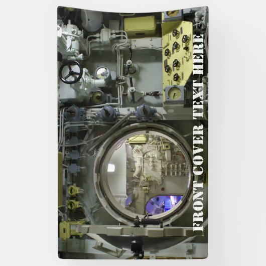 altes Retro-U-Boot Banner (Vertikal)