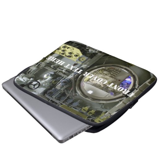 altes Retro-U-Boot Laptopschutzhülle (Vorne Knopf)