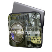 altes Retro-U-Boot Laptopschutzhülle (Vorderseite Links)