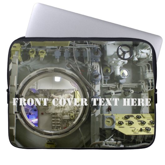 altes Retro-U-Boot Laptopschutzhülle (Vorderseite)
