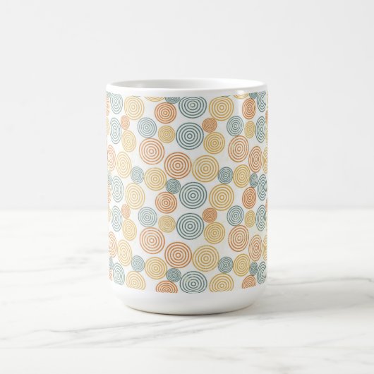 Altes Retrostil-Hintergrundmuster Kaffeetasse (Mittel)