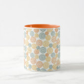 Altes Retrostil-Hintergrundmuster Tasse (Zentrum)