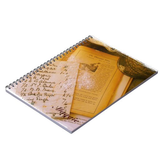 altes Rezeptnotizbuch Notizblock (Linke Seite)