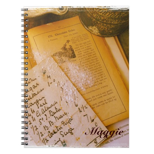 altes Rezeptnotizbuch Notizblock (Vorderseite)