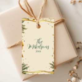 altes Ribbon Rustikales Weihnachtsfest Party Geschenkanhänger