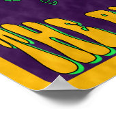 Altes Rocker Typ Promotion Concert Poster (Ecke)