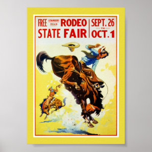 Altes Rodeo-Plakat restauriert Poster
