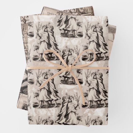 Altes Rom Elegante Antique Collages Geschenkpapier Set (Beispiel)