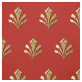 Altes römisches Goldmuster mit rotem Hintergrund Stoff (Muster)