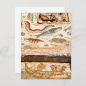 Altes römisches Mosaik Postkarte (Vorne/Hinten)