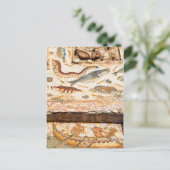 Altes römisches Mosaik Postkarte (Stehend Vorderseite)