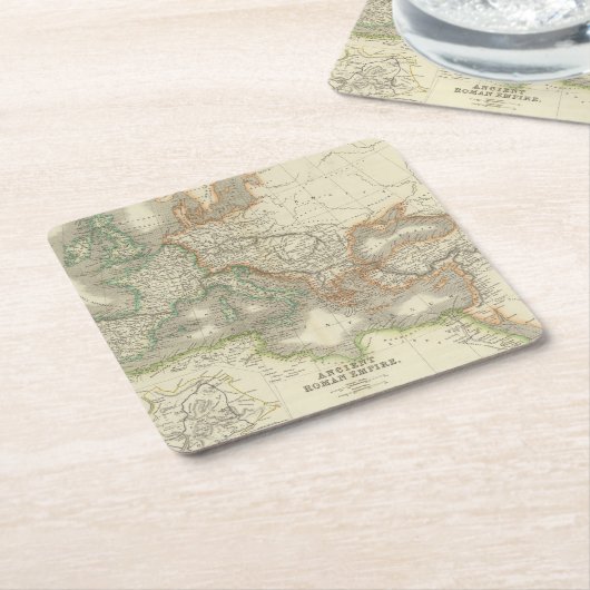 Altes römisches Reich Rechteckiger Pappuntersetzer (angewinkelt)