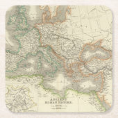 Altes römisches Reich Rechteckiger Pappuntersetzer (Vorderseite)