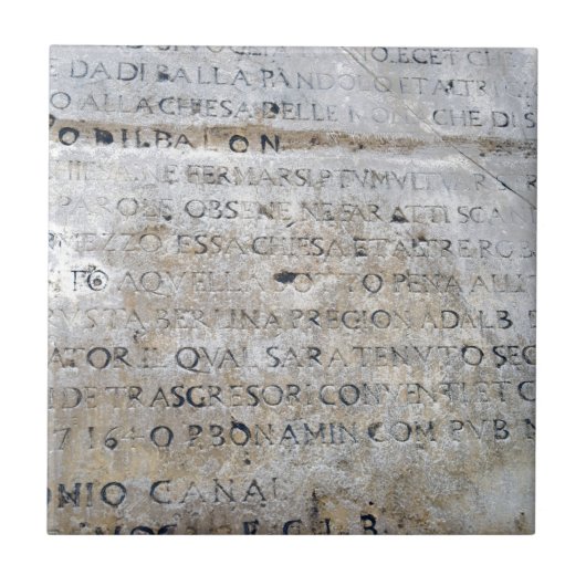 Altes römisches Zeichen Fliese (Vorderseite)