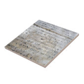 Altes römisches Zeichen Fliese (Seite)