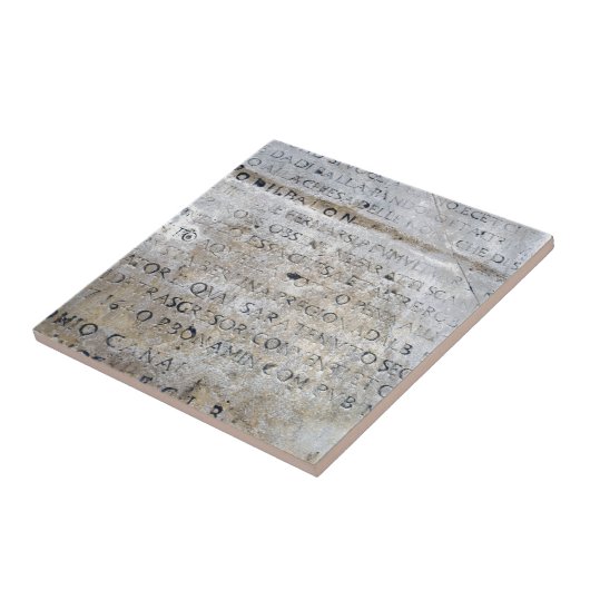 Altes römisches Zeichen Fliese (Seite)