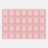 Altes rosa Osterfest Geschenkpapier Set (Vorderseite 3)