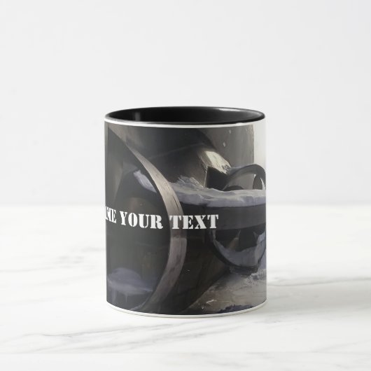 Altes rostes U-Boot Tasse (Zentrum)