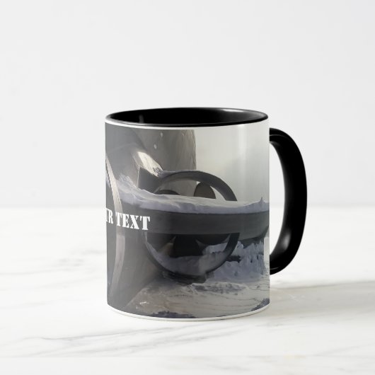 Altes rostes U-Boot Tasse (VorderseiteRechts)