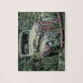 Altes rostiges Schrott-Auto Puzzle (Vertikal)