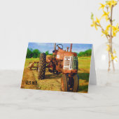 "Altes Rot" Karte (Gelbe Blume)