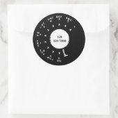 Altes Rotary-Telefongespräch, Bearbeitung der Tele Runder Aufkleber (Tasche)