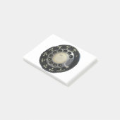 Altes Rotary-Telefongespräch Post-it Klebezettel (angewinkelt)