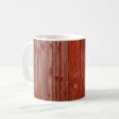 Altes rotes Holz Kaffeetasse (Vorderseite Links)