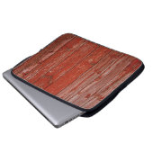 Altes rotes Holz Laptopschutzhülle (Vorne Knopf)