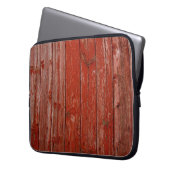 Altes rotes Holz Laptopschutzhülle (Vorderseite Links)
