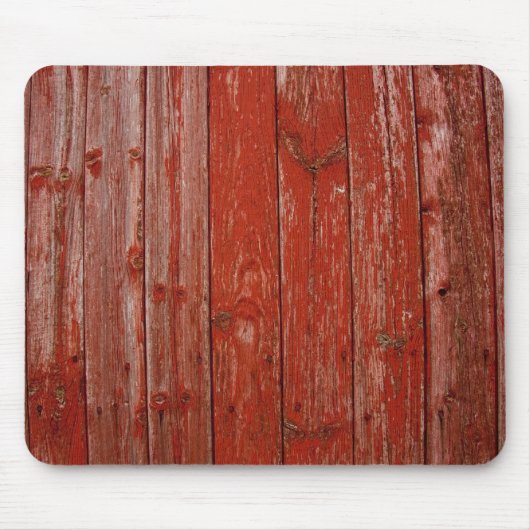 Altes rotes Holz Mousepad (Vorne)
