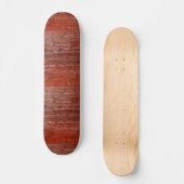 Altes rotes Holz Skateboard (Vorderseite)