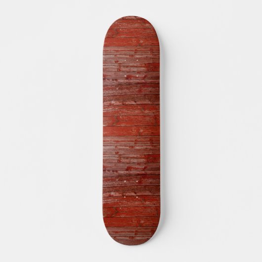 Altes rotes Holz Skateboard (Vorne)