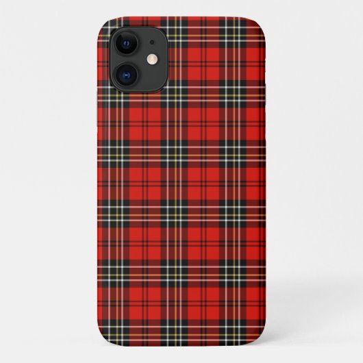 Altes rotes Karomuster Case-Mate iPhone Hülle (Rückseite)